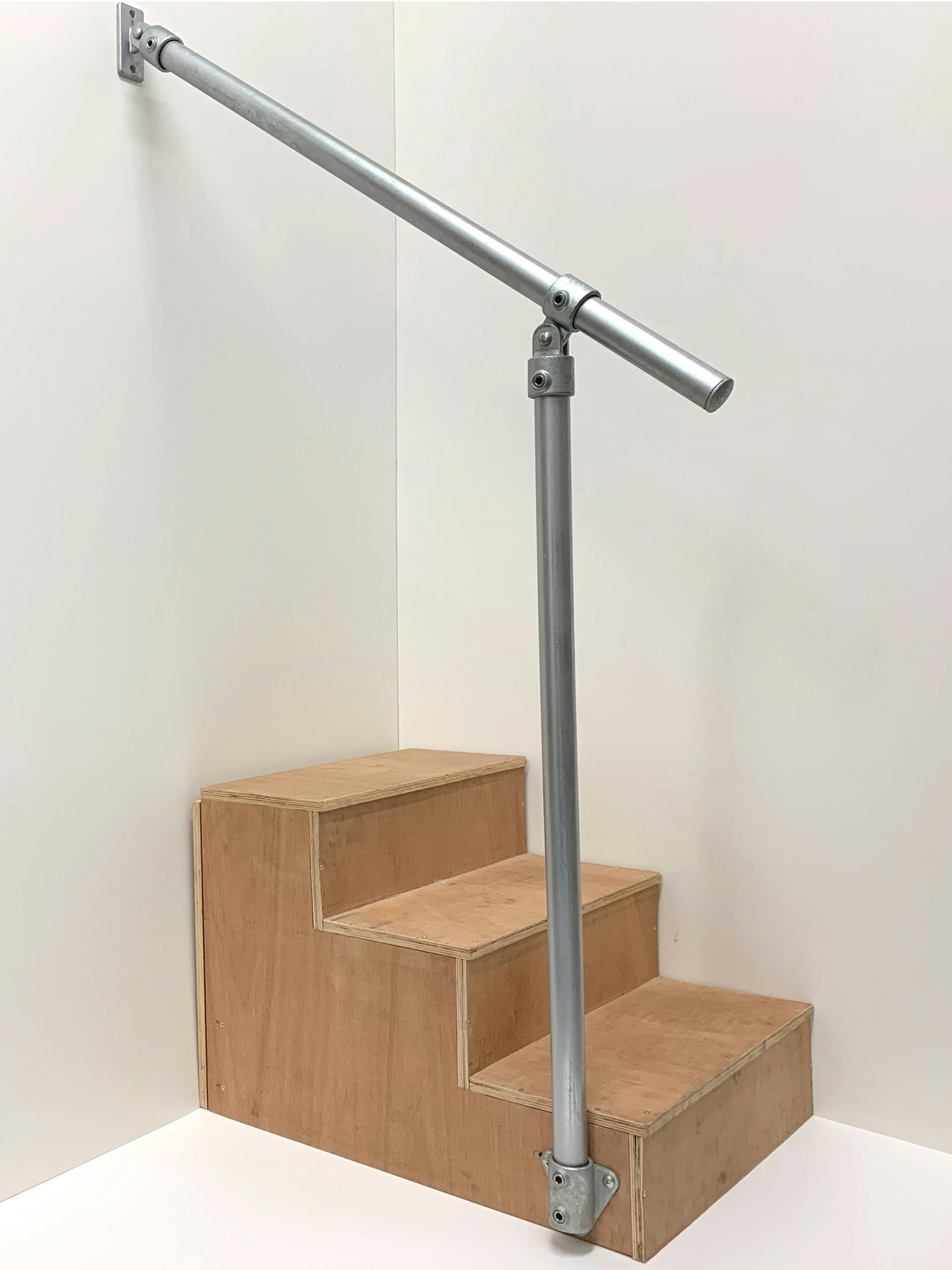 Global Walkway Adjustable WalltoFloor Stair Handrail Kit